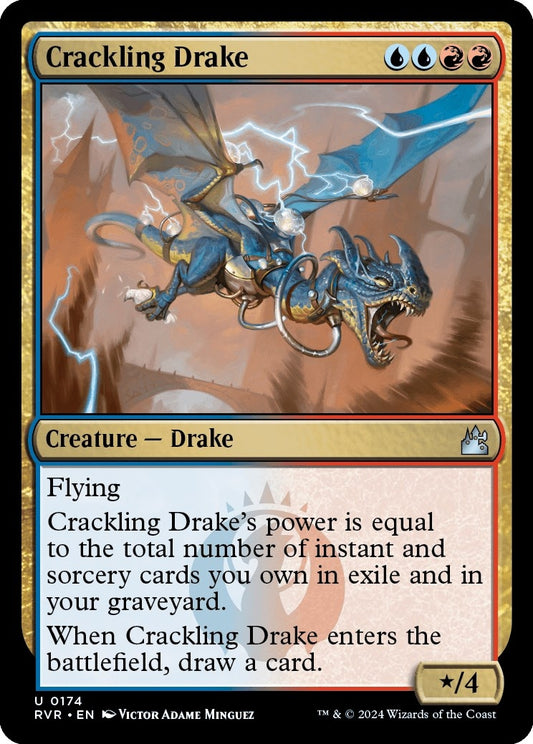 Image for Crackling Drake (174) (Ravnica Remastered) - Magic: The Gathering