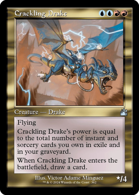Image for Crackling Drake (Retro Frame) (362) (Ravnica Remastered) - Magic: The Gathering