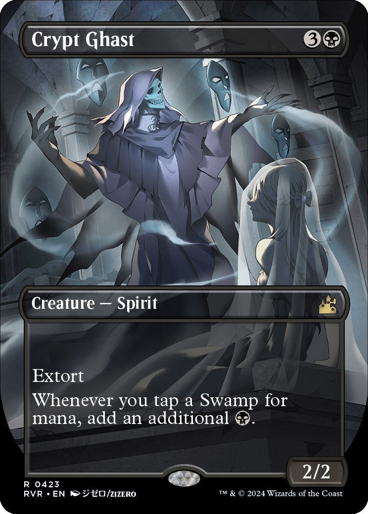 Image for Crypt Ghast (Anime Borderless) (423) (Ravnica Remastered) - Magic: The Gathering