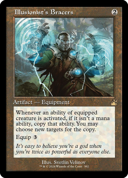 Image for Illusionist's Bracers (Retro Frame) (392) (Ravnica Remastered) - Magic: The Gathering