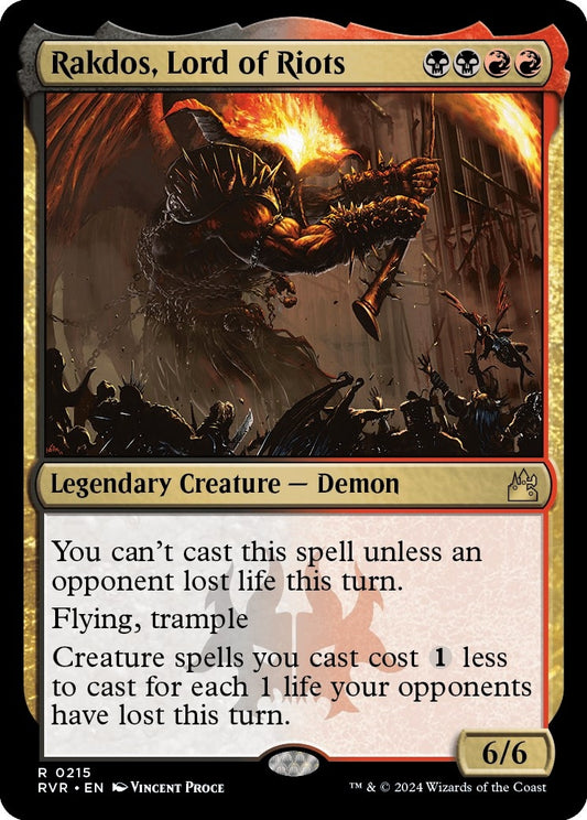 Image for Rakdos, Lord of Riots (215) (Ravnica Remastered) - Magic: The Gathering