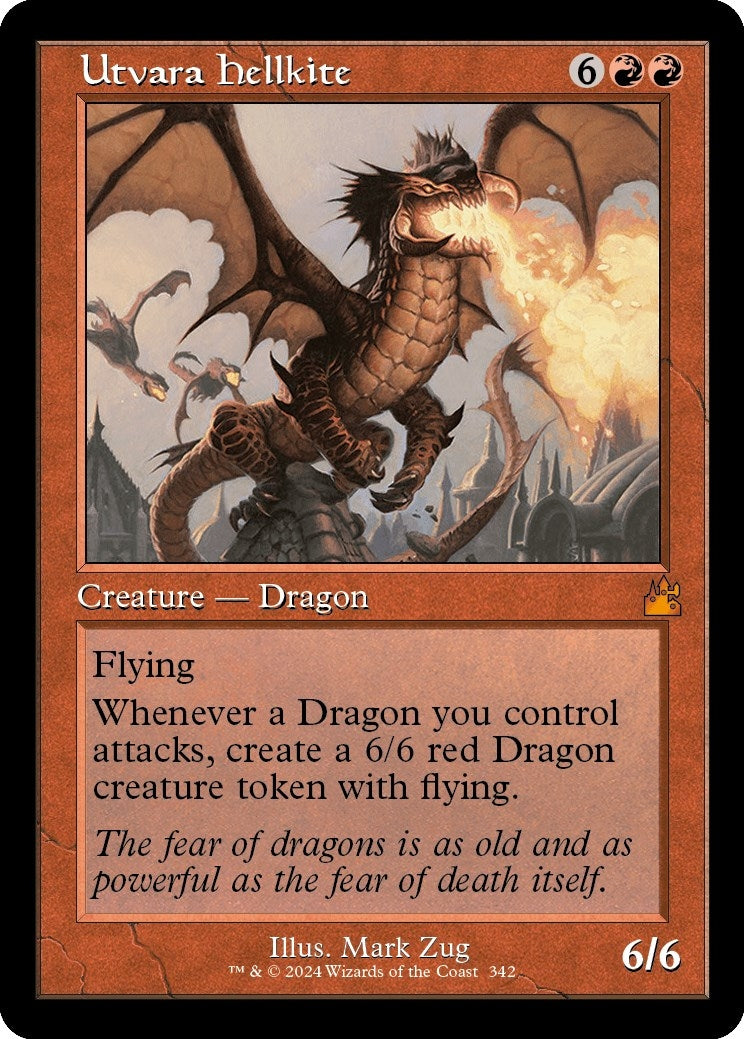 Image for Utvara Hellkite (Retro Frame) (342) (Ravnica Remastered) - Magic: The Gathering