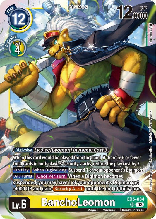 Image for BanchoLeomon (EX5-034 SR) (Animal Colosseum) - Digimon Card Game