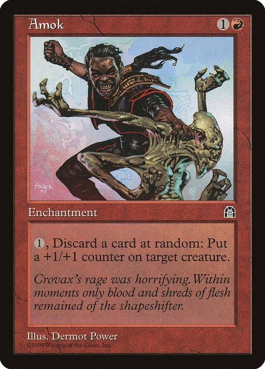 Image for Amok (Stronghold) - Magic: The Gathering