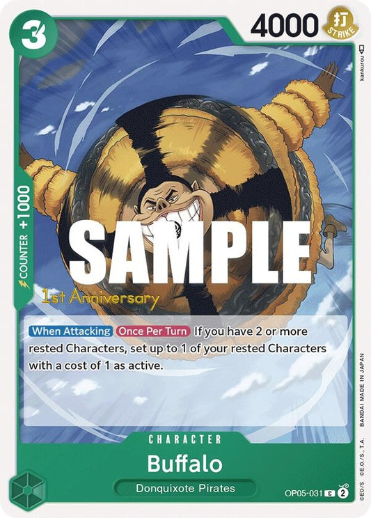 Image for Buffalo (OP05-031) (Awakening of the New Era: 1st Anniversary Tournament Cards) - One Piece Card Game