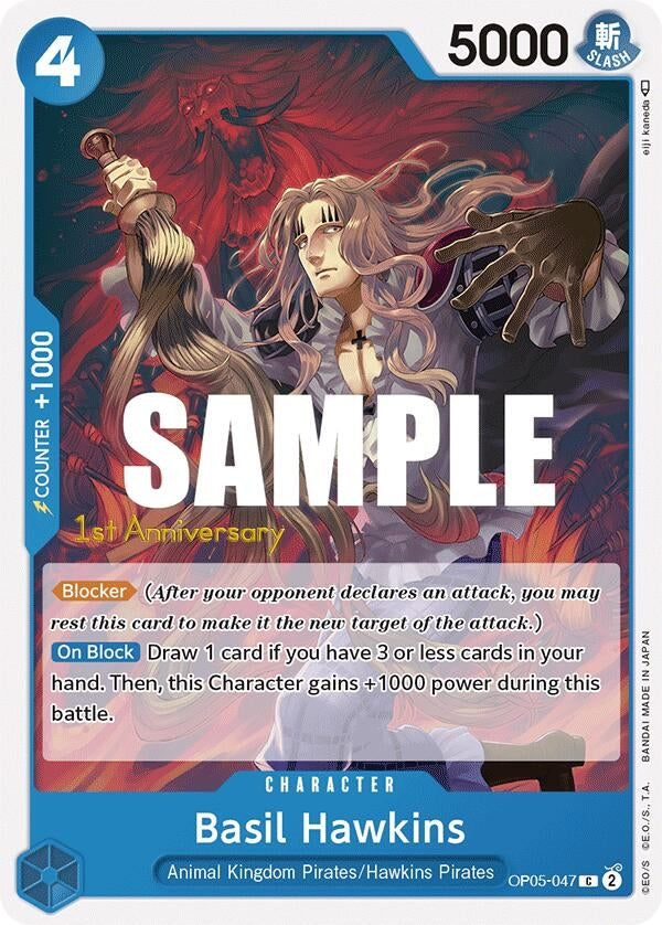 Image for Basil Hawkins (OP05-047) (Awakening of the New Era: 1st Anniversary Tournament Cards) - One Piece Card Game
