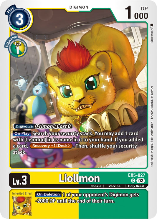 Image for Liollmon (EX5-027 C) (Animal Colosseum) - Digimon Card Game