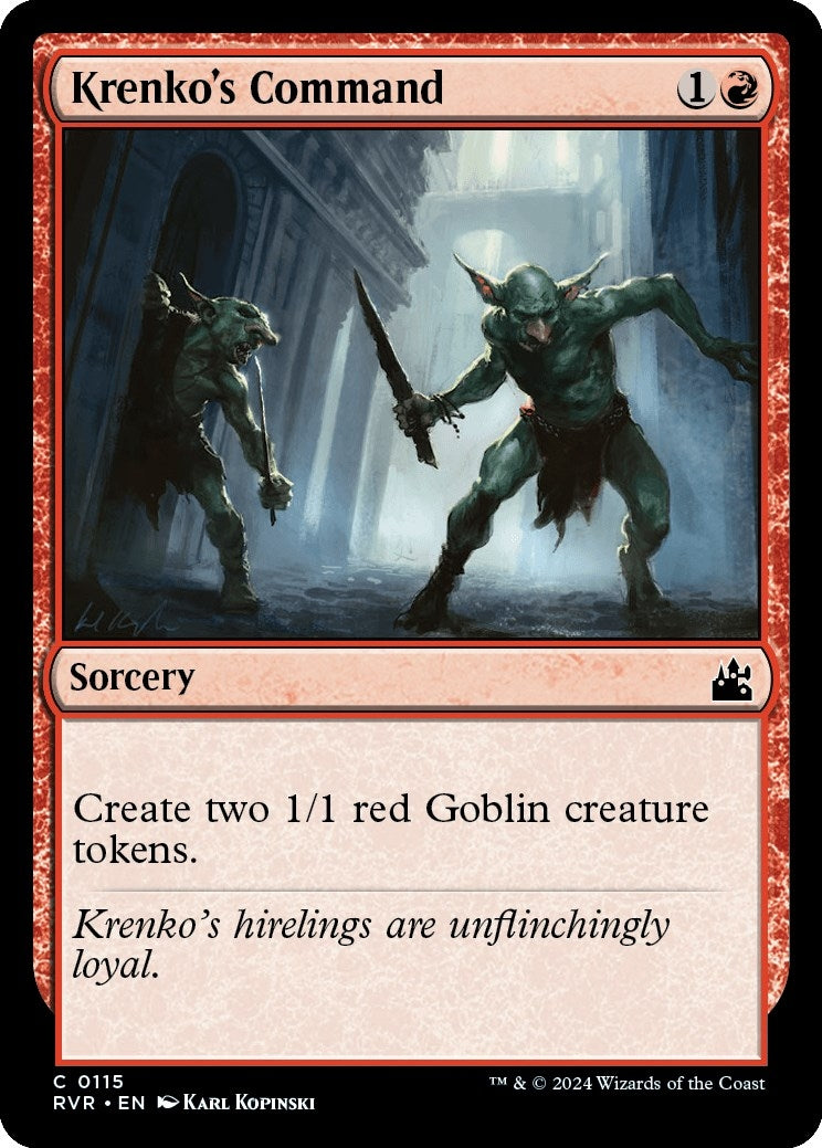 Image for Krenko's Command (115) (Ravnica Remastered) - Magic: The Gathering