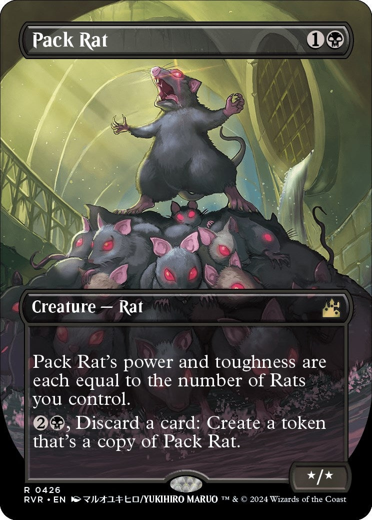 Image for Pack Rat (Anime Borderless) (426) (Ravnica Remastered) - Magic: The Gathering