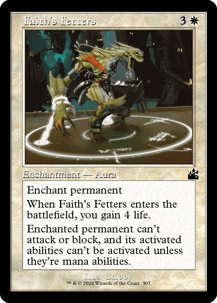 Image for Faith's Fetters (Retro Frame) (307) (Ravnica Remastered) - Magic: The Gathering