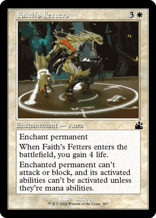 Image for Faith's Fetters (Retro Frame) (307) (Ravnica Remastered) - Magic: The Gathering