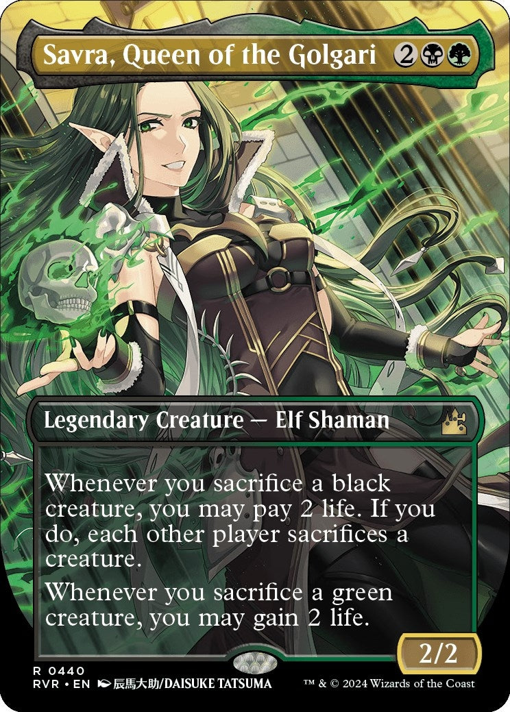 Image for Savra, Queen of the Golgari (Anime Borderless) (440) (Ravnica Remastered) - Magic: The Gathering