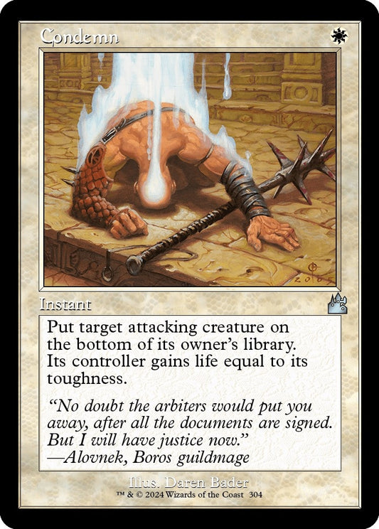 Image for Condemn (Retro Frame) (304) (Ravnica Remastered) - Magic: The Gathering