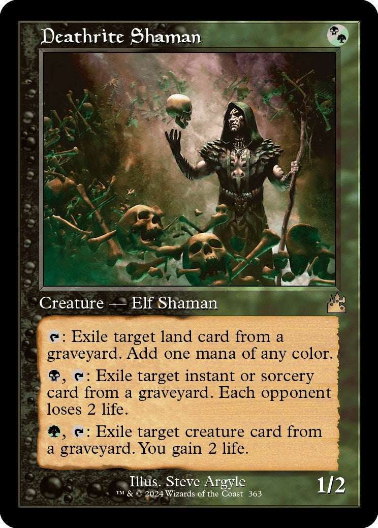 Image for Deathrite Shaman (Retro Frame) (363) (Ravnica Remastered) - Magic: The Gathering
