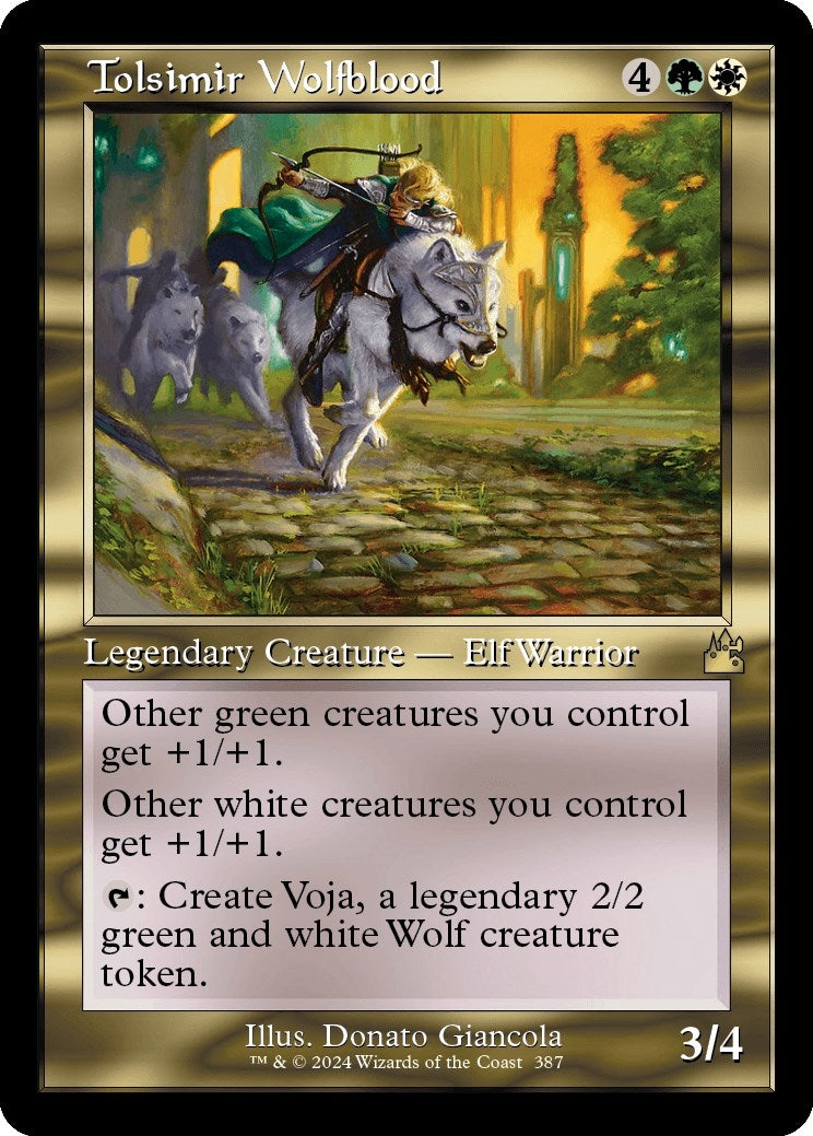 Image for Tolsimir Wolfblood (Retro Frame) (387) (Ravnica Remastered) - Magic: The Gathering