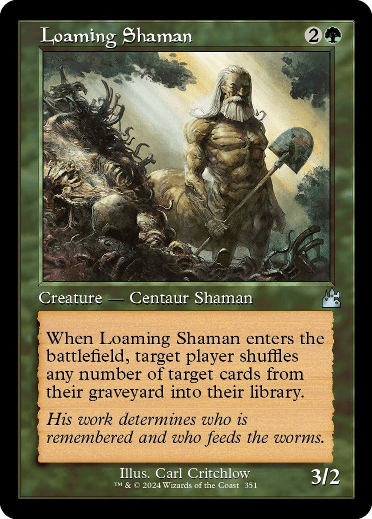 Image for Loaming Shaman (Retro Frame) (351) (Ravnica Remastered) - Magic: The Gathering