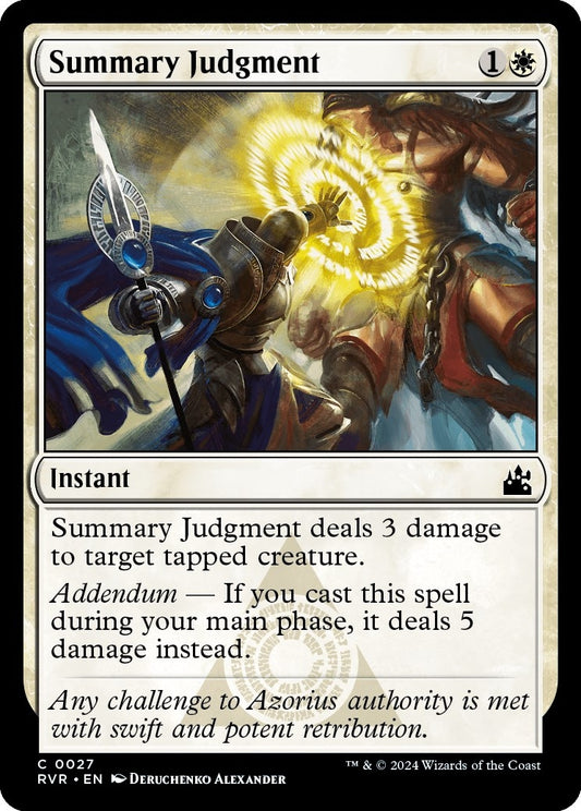 Image for Summary Judgment (27) (Ravnica Remastered) - Magic: The Gathering