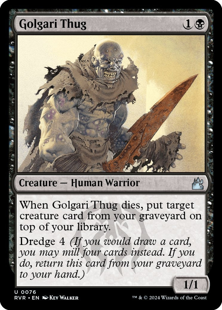 Image for Golgari Thug (76) (Ravnica Remastered) - Magic: The Gathering