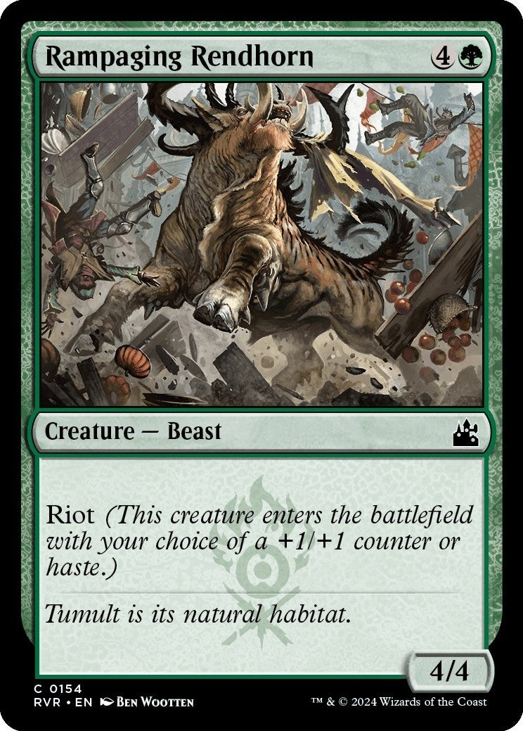 Image for Rampaging Rendhorn (154) (Ravnica Remastered) - Magic: The Gathering