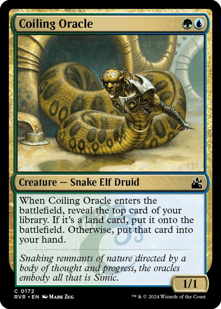 Image for Coiling Oracle (172) (Ravnica Remastered) - Magic: The Gathering