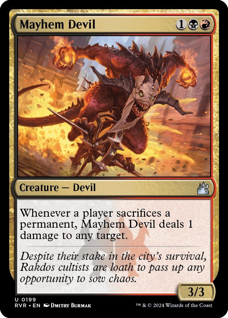 Image for Mayhem Devil (199) (Ravnica Remastered) - Magic: The Gathering