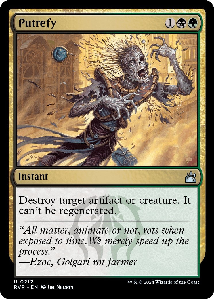 Image for Putrefy (212) (Ravnica Remastered) - Magic: The Gathering