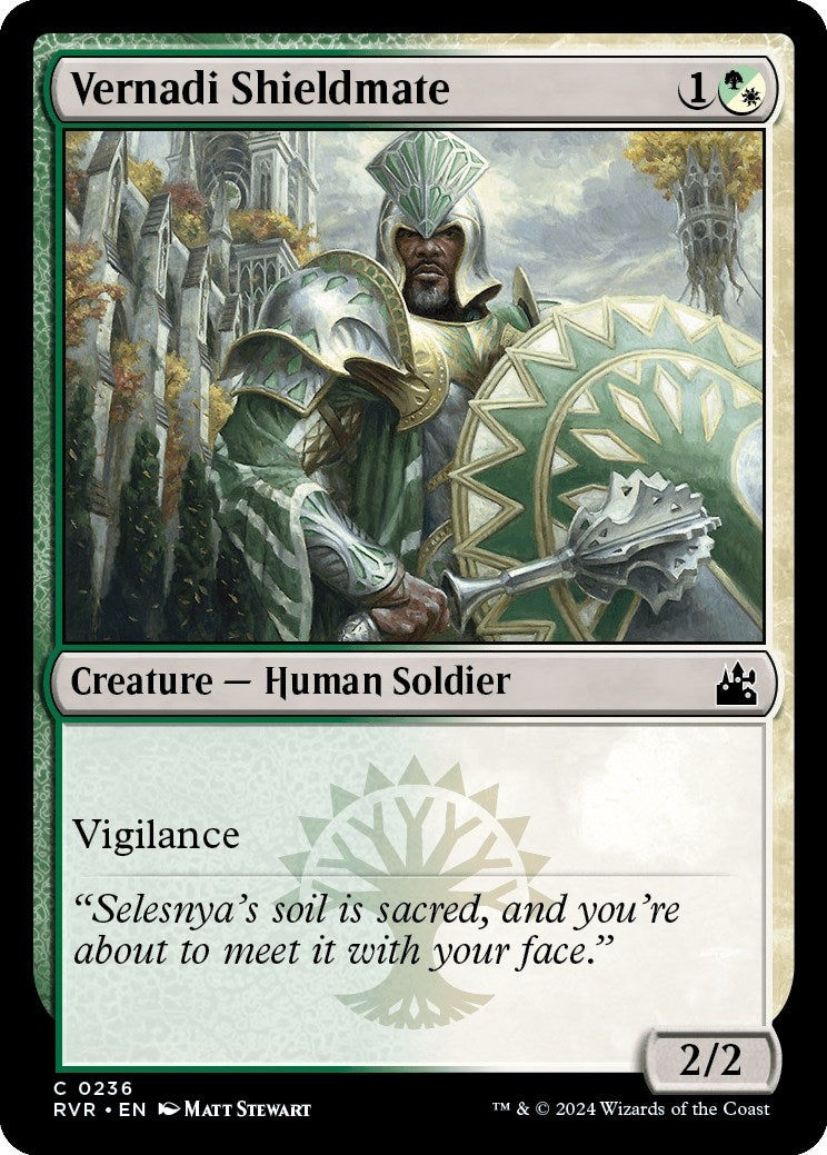 Image for Vernadi Shieldmate (236) (Ravnica Remastered) - Magic: The Gathering