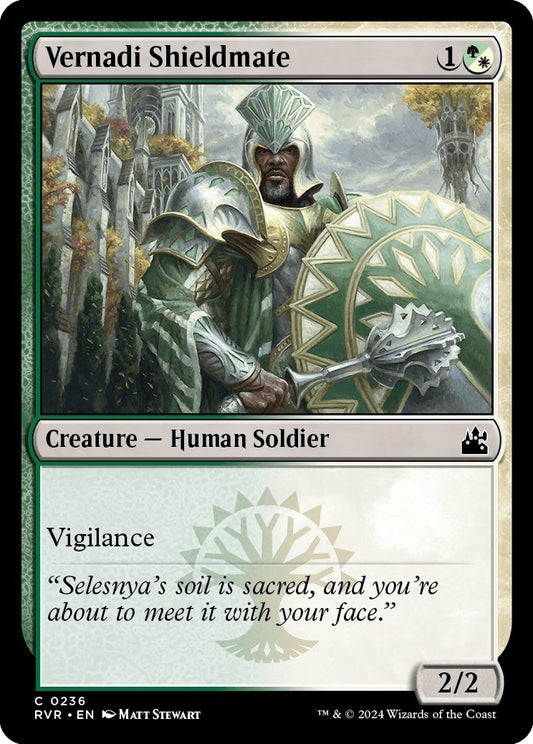 Image for Vernadi Shieldmate (236) (Ravnica Remastered) - Magic: The Gathering