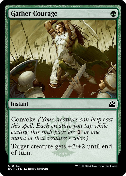 Image for Gather Courage (143) (Ravnica Remastered) - Magic: The Gathering