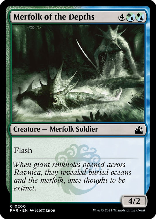 Image for Merfolk of the Depths (200) (Ravnica Remastered) - Magic: The Gathering