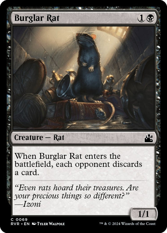 Image for Burglar Rat (69) (Ravnica Remastered) - Magic: The Gathering