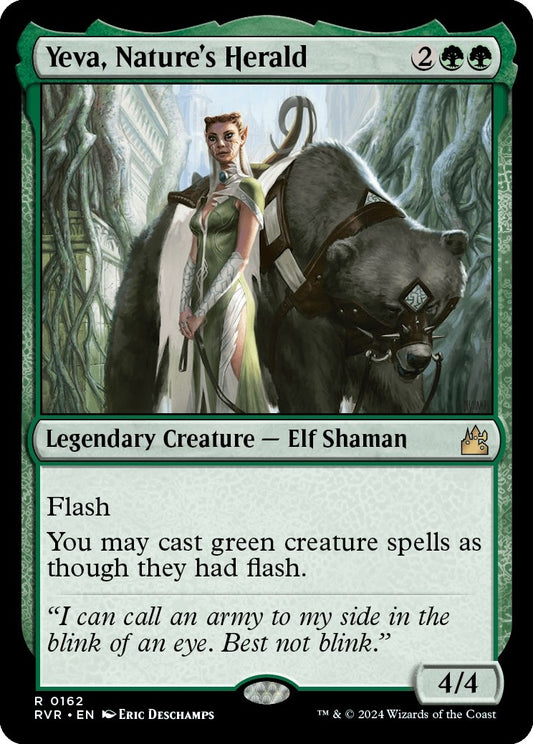 Image for Yeva, Nature's Herald (162) (Ravnica Remastered) - Magic: The Gathering
