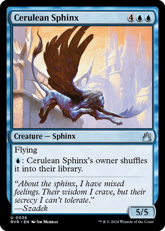 Image for Cerulean Sphinx (36) (Ravnica Remastered) - Magic: The Gathering