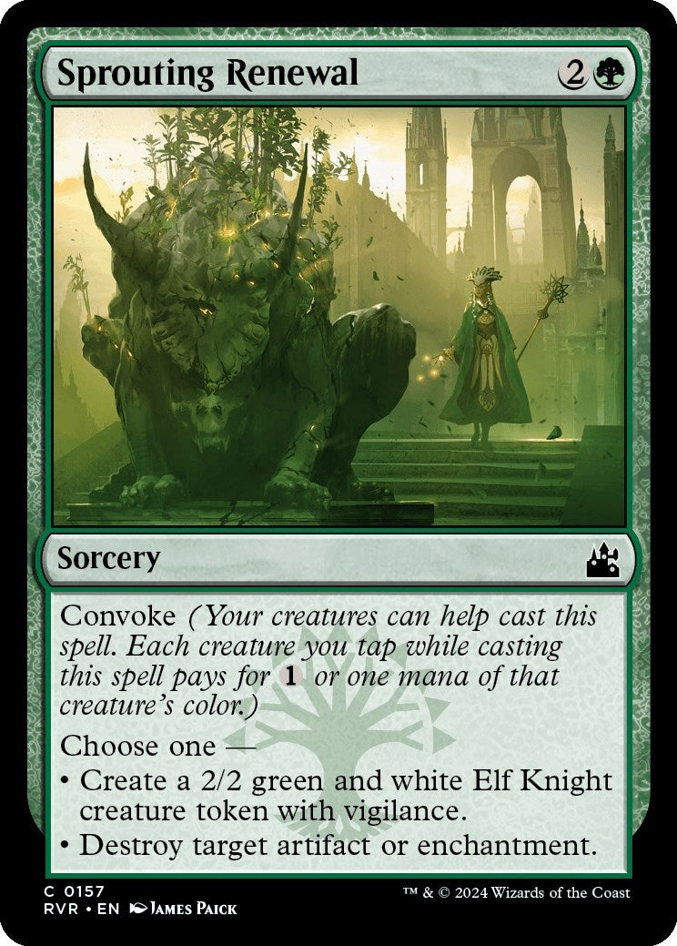 Image for Sprouting Renewal (157) (Ravnica Remastered) - Magic: The Gathering