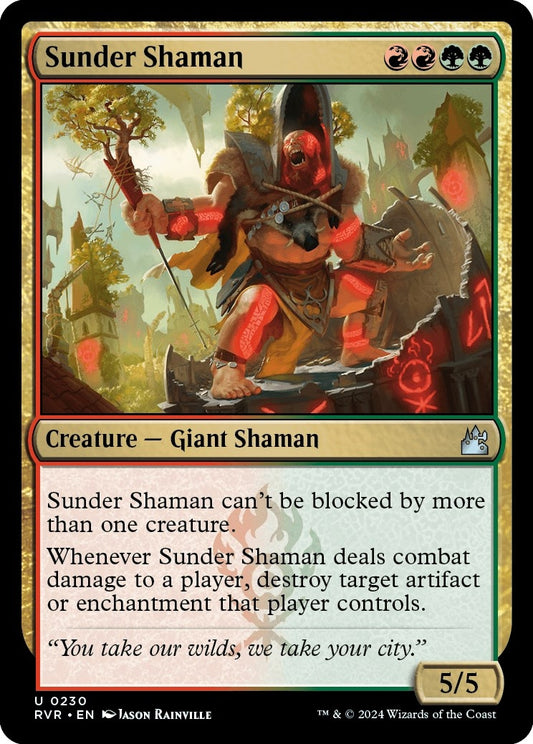 Image for Sunder Shaman (230) (Ravnica Remastered) - Magic: The Gathering