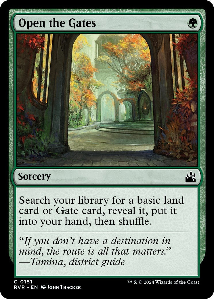 Image for Open the Gates (151) (Ravnica Remastered) - Magic: The Gathering