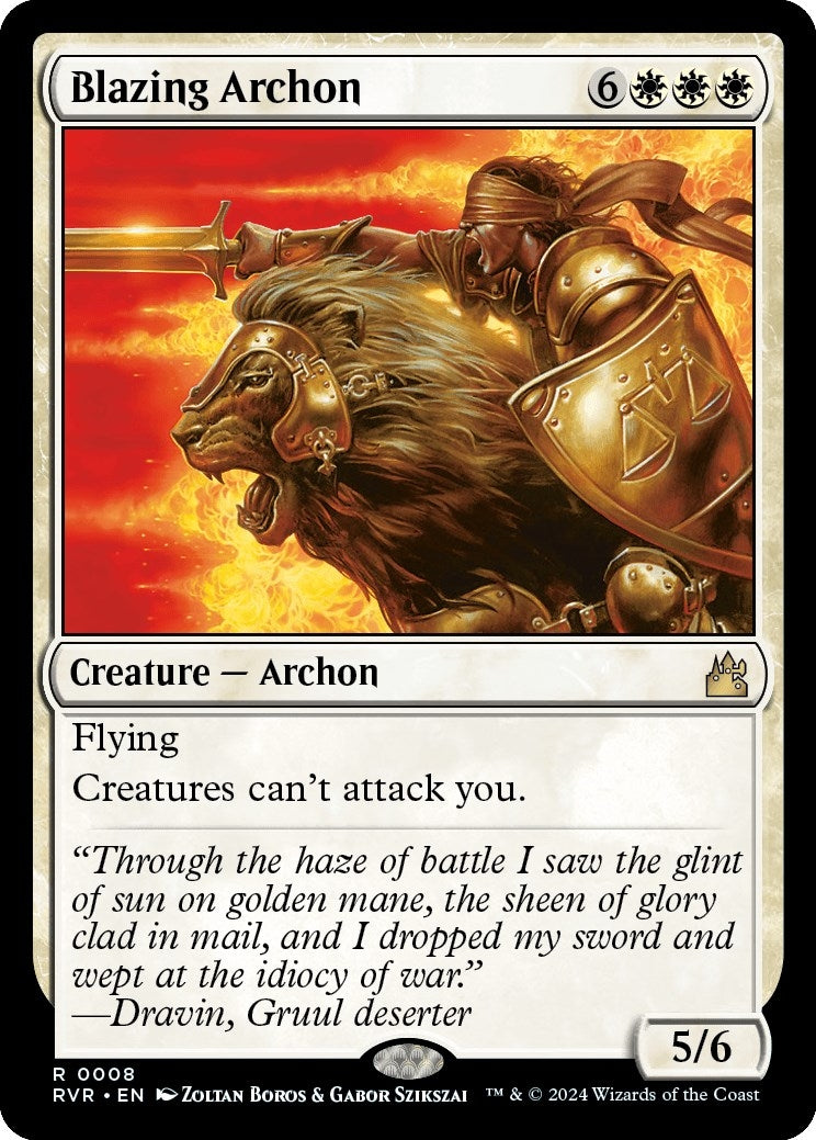 Image for Blazing Archon (8) (Ravnica Remastered) - Magic: The Gathering