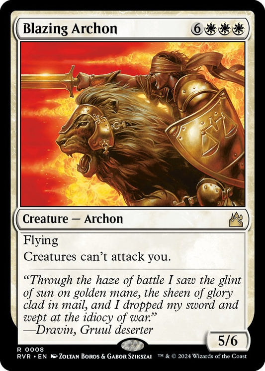 Image for Blazing Archon (8) (Ravnica Remastered) - Magic: The Gathering