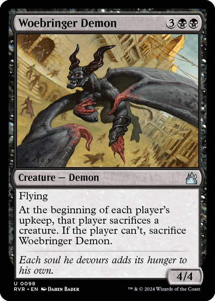 Image for Woebringer Demon (98) (Ravnica Remastered) - Magic: The Gathering
