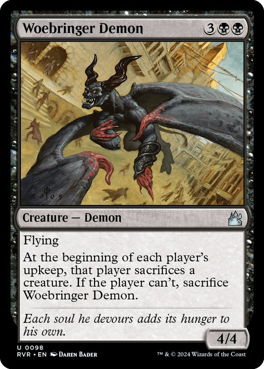 Image for Woebringer Demon (98) (Ravnica Remastered) - Magic: The Gathering