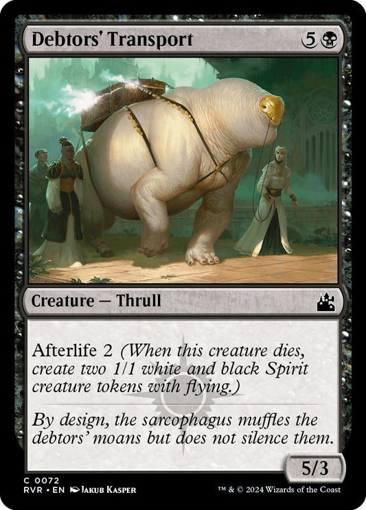 Image for Debtors' Transport (72) (Ravnica Remastered) - Magic: The Gathering