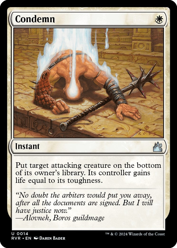Image for Condemn (14) (Ravnica Remastered) - Magic: The Gathering