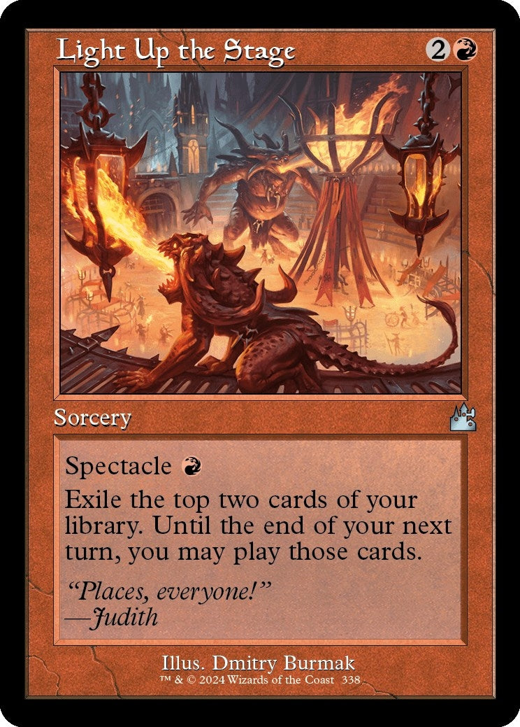 Image for Light Up the Stage (Retro Frame) (338) (Ravnica Remastered) - Magic: The Gathering