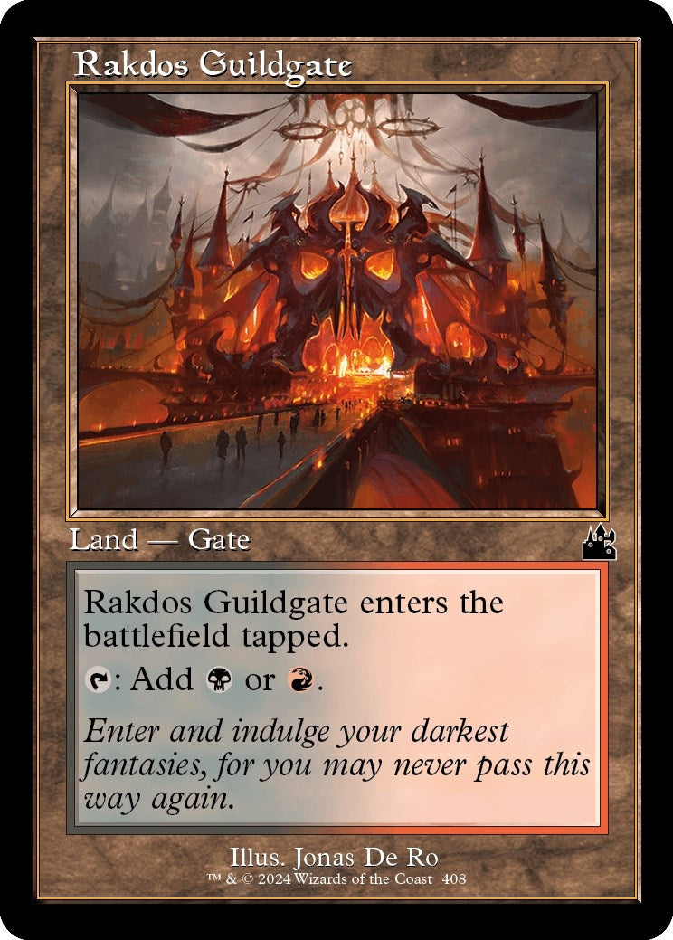 Image for Rakdos Guildgate (Retro Frame) (408) (Ravnica Remastered) - Magic: The Gathering
