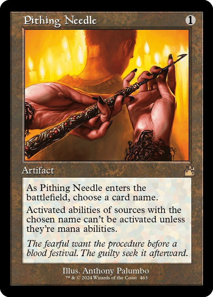 Image for Pithing Needle (Retro Frame) (463) (Ravnica Remastered) - Magic: The Gathering