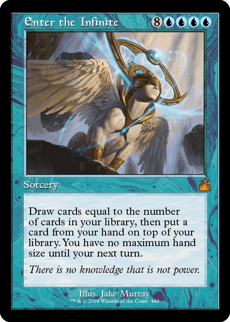 Image for Enter the Infinite (Retro Frame) (449) (Ravnica Remastered) - Magic: The Gathering