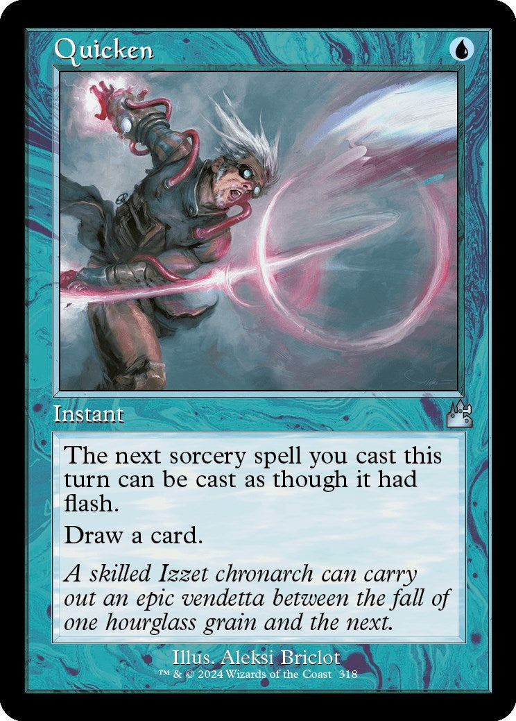 Image for Quicken (Retro Frame) (318) (Ravnica Remastered) - Magic: The Gathering