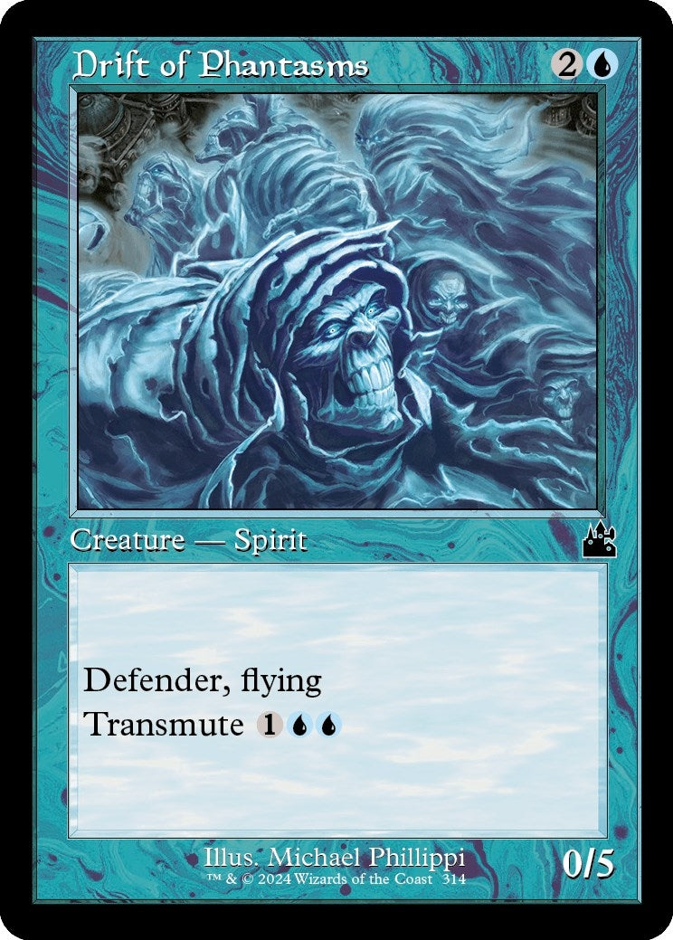 Image for Drift of Phantasms (Retro Frame) (314) (Ravnica Remastered) - Magic: The Gathering