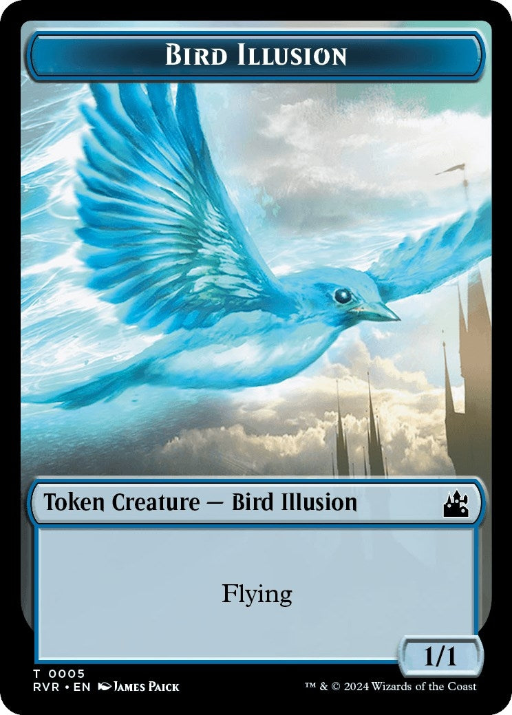 Image for Bird Illusion Token (5) (Ravnica Remastered) - Magic: The Gathering