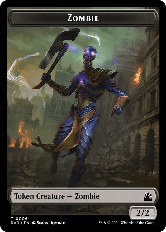 Image for Zombie Token (6) (Ravnica Remastered) - Magic: The Gathering
